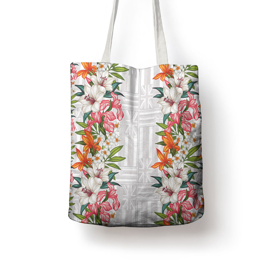 Hawaii Tropical Twist Lei Tote Bag Hawaiian Flag Motif LT9 - Polynesian Pride