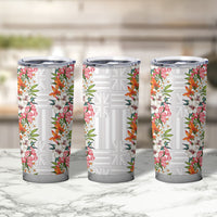 Hawaii Tropical Twist Lei Tumbler Cup Hawaiian Flag Motif LT9 - Polynesian Pride