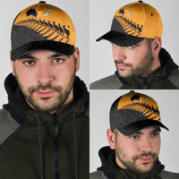 Australia New Zealand Rugby Classic Cap Gold Aboriginal Wallabies and Maori Black Fern - Polynesian Pride