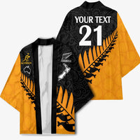 Australia New Zealand Rugby Kimono Gold Aboriginal Wallabies and Maori Black Fern - Polynesian Pride