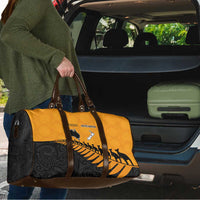 Australia New Zealand Rugby Travel Bag Gold Aboriginal Wallabies and Maori Black Fern - Polynesian Pride
