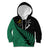 Australia Wallabies and Aotearoa Rugby Kid Hoodie Kangaroo Black Fern Maori Green Vibe LT9 Green - Polynesian Pride