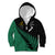 Australia Wallabies and Aotearoa Rugby Kid Hoodie Kangaroo Black Fern Maori Green Vibe LT9 - Polynesian Pride