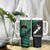 Australia New Zealand Rugby Tumbler With Handle Aboriginal Wallabies and Maori Black Fern Green Vibe