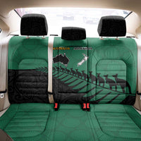 Australia New Zealand Rugby Back Car Seat Cover Green Aboriginal Wallabies and Maori Black Fern - Polynesian Pride