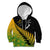 Australia Wallabies and Aotearoa Rugby Kid Hoodie Kangaroo Black Fern Maori Gradient Vibe LT9 Gradient - Polynesian Pride