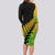 Australia Wallabies and Aotearoa Rugby Long Sleeve Bodycon Dress Kangaroo Black Fern Maori Gradient Vibe LT9 - Polynesian Pride