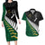 South Africa and Aotearoa Rugby Couples Matching Long Sleeve Bodycon Dress and Hawaiian Shirt Springboks Black Fern Maori Vibe LT9 Black - Polynesian Pride