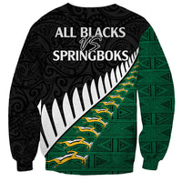 South Africa and Aotearoa Rugby Sweatshirt Springboks Black Fern Maori Vibe LT9 - Polynesian Pride