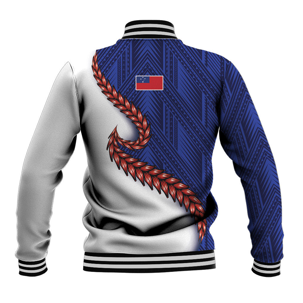Ula Fala Red Samoa Chief Baseball Jacket Samoan Art Black Tribal