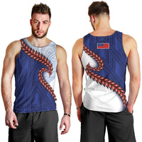 Ula Fala Red Samoa Chief Men Tank Top Samoan Art Black Tribal
