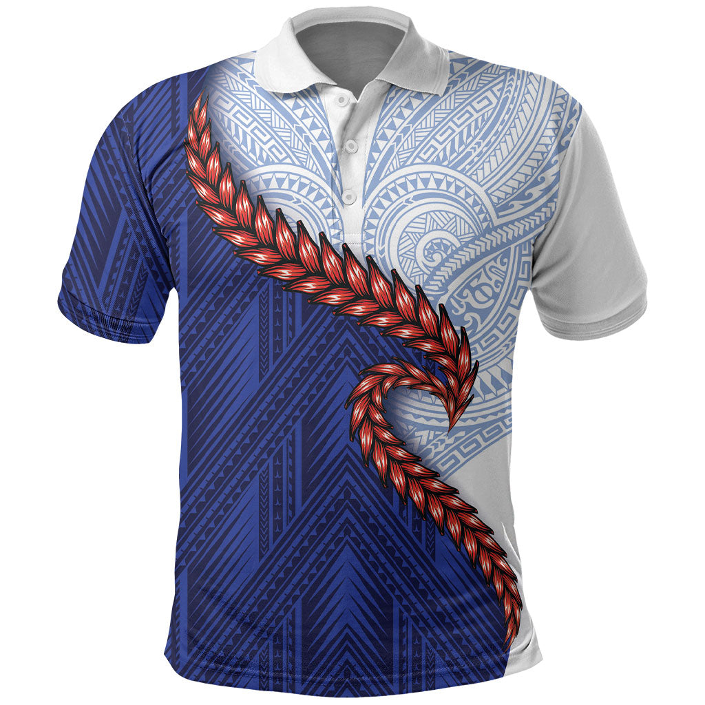 Ula Fala Red Samoa Chief Polo Shirt Samoan Art Black Tribal