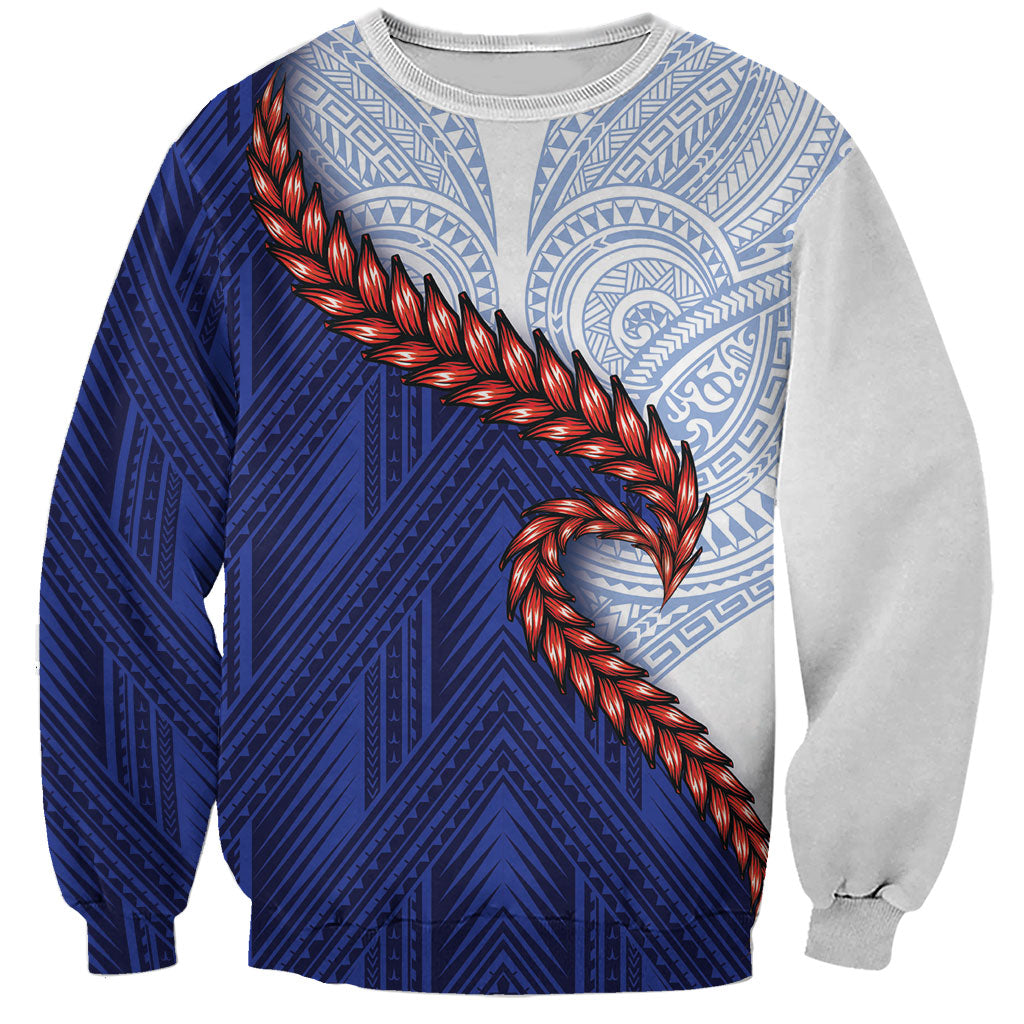 Ula Fala Red Samoa Chief Sweatshirt Samoan Art Black Tribal