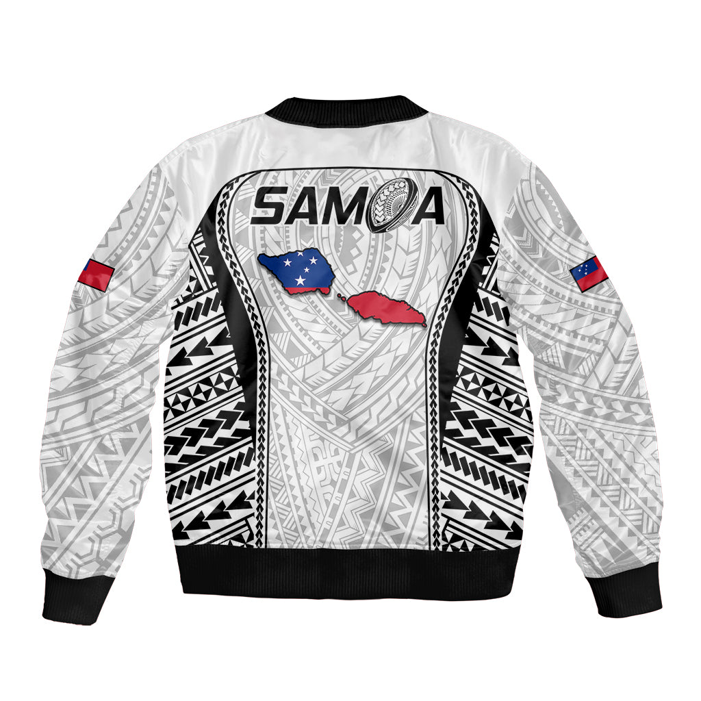 Samoa Rugby Sleeve Zip Bomber Jacket Go Champions World Cup 2023 Polynesian Unique LT9 - Polynesian Pride