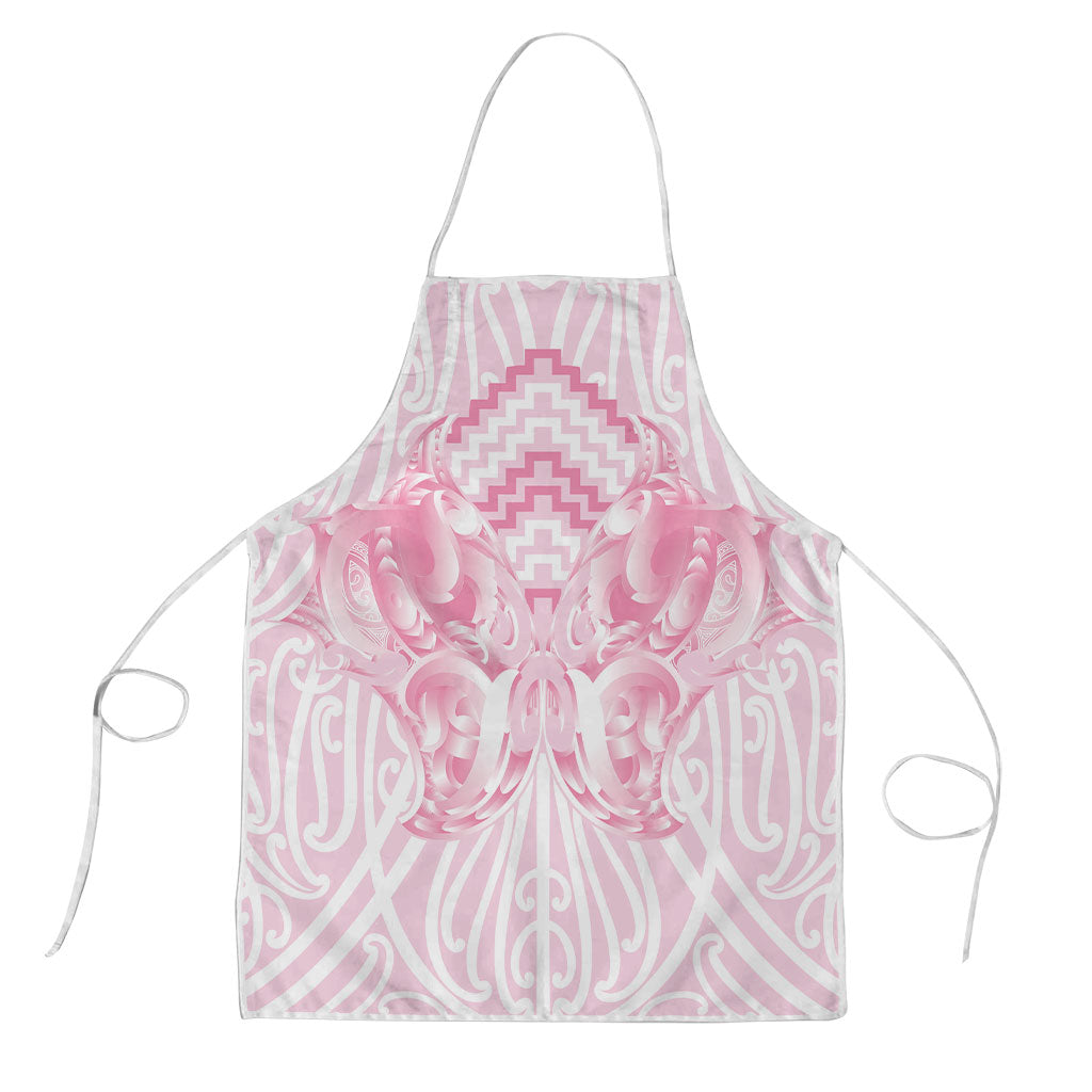 Aotearoa Kowhaiwhai Poutama Pink Motif Apron