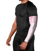 Aotearoa Kowhaiwhai Poutama Pink Motif Arm Sleeves