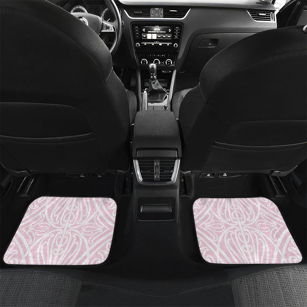 Aotearoa Kowhaiwhai Poutama Pink Motif Car Mats