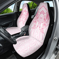 Aotearoa Kowhaiwhai Poutama Pink Motif Car Seat Cover LT9 - Polynesian Pride