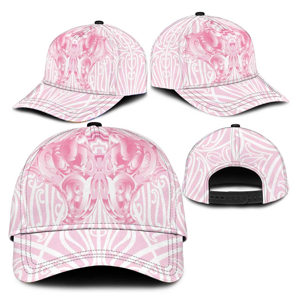 Aotearoa Kowhaiwhai Poutama Pink Motif Classic Cap