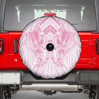 Aotearoa Kowhaiwhai Poutama Pink Motif Spare Tire Cover LT9 - Polynesian Pride