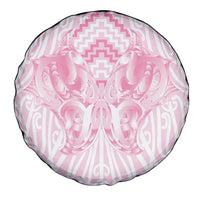 Aotearoa Kowhaiwhai Poutama Pink Motif Spare Tire Cover LT9 - Polynesian Pride