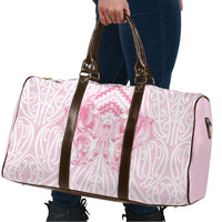 Aotearoa Kowhaiwhai Poutama Pink Motif Travel Bag LT9 - Polynesian Pride