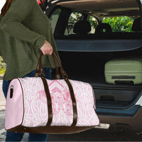 Aotearoa Kowhaiwhai Poutama Pink Motif Travel Bag LT9 - Polynesian Pride