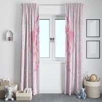 Aotearoa Kowhaiwhai Poutama Pink Motif Window Curtain