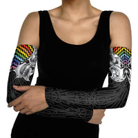 Aotearoa Kowhaiwhai Poutama Rainbow Motif Arm Sleeves