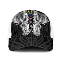 Aotearoa Kowhaiwhai Poutama Rainbow Motif Baseball Net Cap