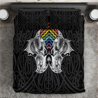 Aotearoa Kowhaiwhai Poutama Rainbow Motif Bedding Set