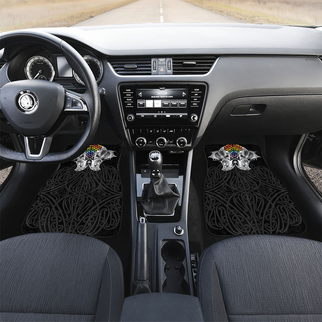 Aotearoa Kowhaiwhai Poutama Rainbow Motif Car Mats
