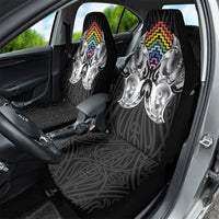 Aotearoa Kowhaiwhai Poutama Rainbow Motif Car Seat Cover