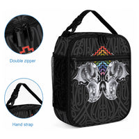 Aotearoa Kowhaiwhai Poutama Rainbow Motif Lunch Bag
