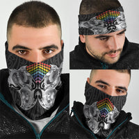 Aotearoa Kowhaiwhai Poutama Rainbow Motif Neck Gaiter