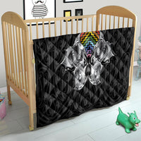 Aotearoa Kowhaiwhai Poutama Rainbow Motif Quilt