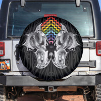 Aotearoa Kowhaiwhai Poutama Rainbow Motif Spare Tire Cover