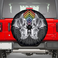 Aotearoa Kowhaiwhai Poutama Rainbow Motif Spare Tire Cover