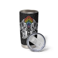 Aotearoa Kowhaiwhai Poutama Rainbow Motif Tumbler Cup