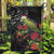 Meri Kirihimete Kakapo Garden Flag Black Silver Fern Christmas Vibe