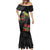 Meri Kirihimete Kakapo Mermaid Dress Black Silver Fern Christmas Vibe