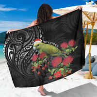 Meri Kirihimete Kakapo Sarong Black Silver Fern Christmas Vibe