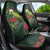 Meri Kirihimete Kakapo Car Seat Cover Green Silver Fern Christmas Vibe