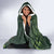 Meri Kirihimete Kakapo Hooded Blanket Green Silver Fern Christmas Vibe