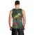 Meri Kirihimete Kakapo Men Tank Top Green Silver Fern Christmas Vibe