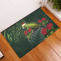 Meri Kirihimete Kakapo Rubber Doormat Green Silver Fern Christmas Vibe LT9 - Polynesian Pride