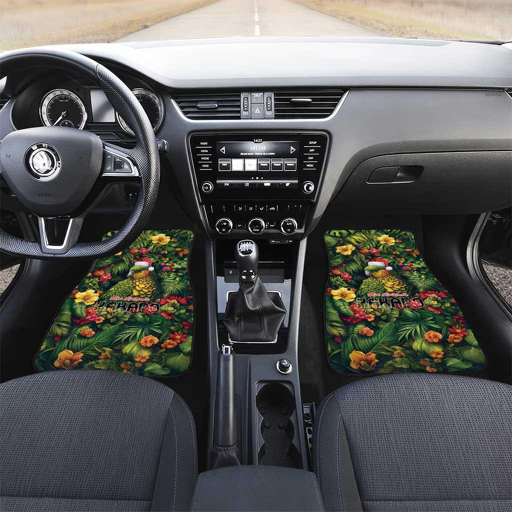 Meri Kirihimete Kakapo Car Mats New Zealand Christmas with Tropical Vibe