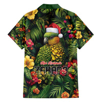 Meri Kirihimete Kakapo Family Matching Long Sleeve Bodycon Dress and Hawaiian Shirt New Zealand Christmas with Tropical Vibe
