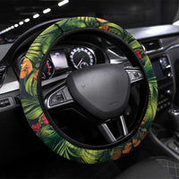 Meri Kirihimete Kakapo Steering Wheel Cover New Zealand Christmas with Tropical Vibe