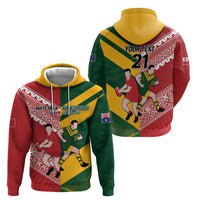 Australia-Tonga Rugby Pacific Custom Hoodie The Kangaroos and Mate Ma'a Tonga LT9 - Polynesian Pride